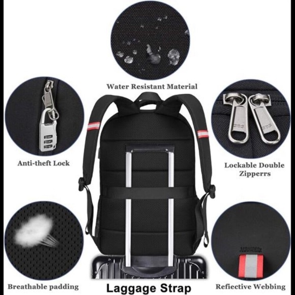 Travel Laptop Backpack, Extra Large Anti Theft Backpack for Men and Women - Picture 4 of 6